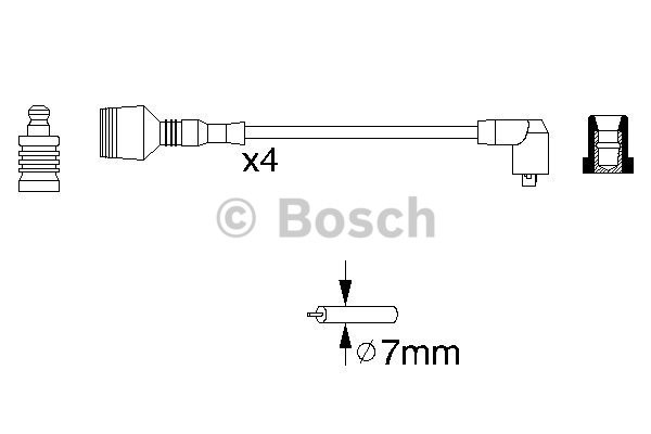 Tändkabelsats Bosch 0 986 356 856 BOSCH