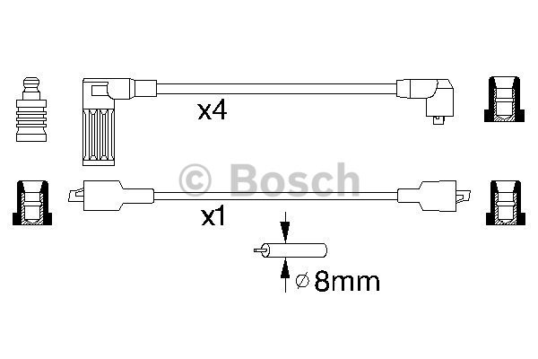 Tändkabelsats Bosch 0 986 356 857 BOSCH