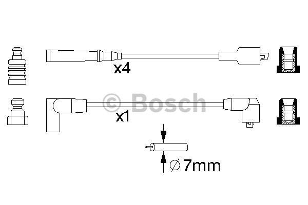 Tändkabelsats Bosch 0 986 356 866 BOSCH