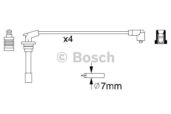 Tändkabelsats Bosch 0 986 356 867 BOSCH