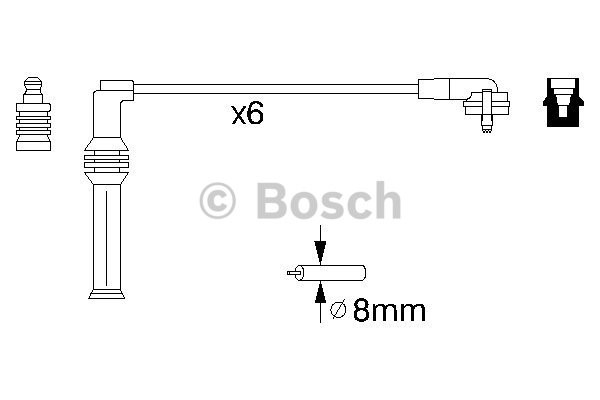 Tändkabelsats Bosch 0 986 356 870 BOSCH