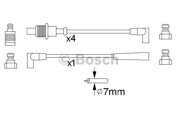 Tändkabelsats Bosch 0 986 356 883 BOSCH