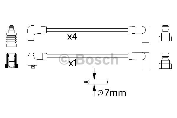 Tändkabelsats Bosch 0 986 356 885 BOSCH
