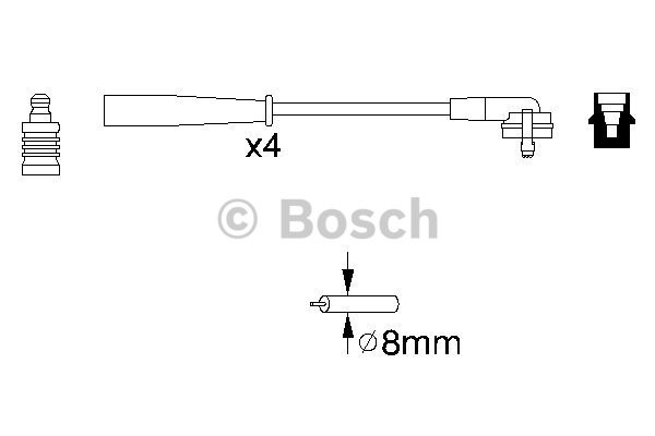 Tändkabelsats Bosch 0 986 356 887 BOSCH