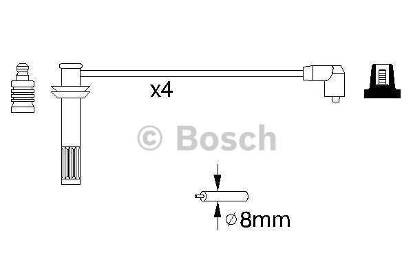 Tändkabelsats Bosch 0 986 356 892 BOSCH