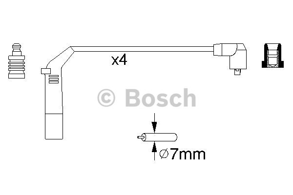 Tändkabelsats Bosch 0 986 356 898 BOSCH