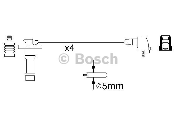 Tändkabelsats Bosch 0 986 356 928 BOSCH