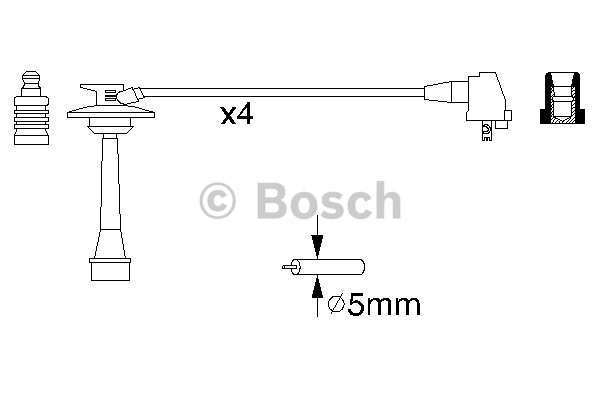 Tändkabelsats Bosch 0 986 356 933 BOSCH