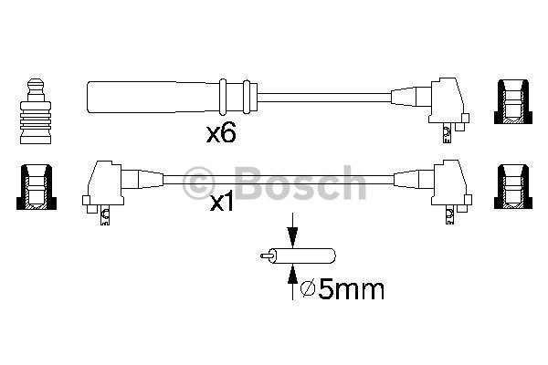 Tändkabelsats Bosch 0 986 356 937 BOSCH