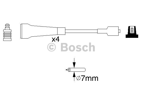 Tändkabelsats Bosch 0 986 356 967 BOSCH