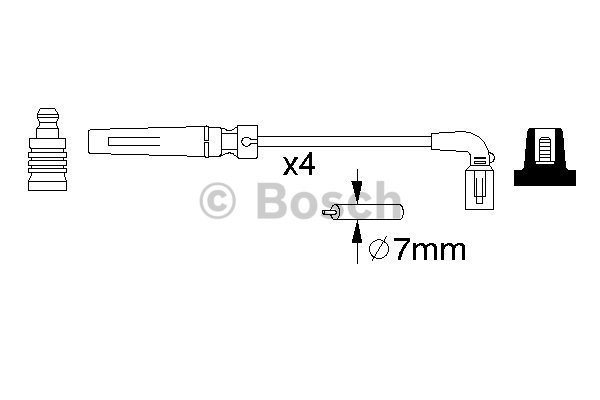 Tändkabelsats Bosch 0 986 356 987 BOSCH