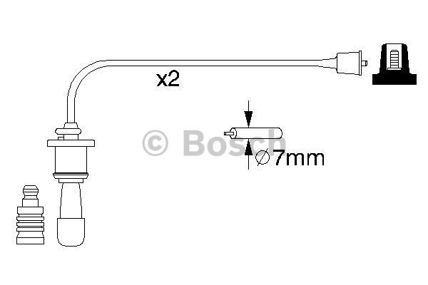 Tändkabel Bosch 0 986 356 991 BOSCH