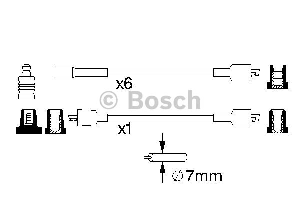 Tändkabelsats Bosch 0 986 357 011 BOSCH