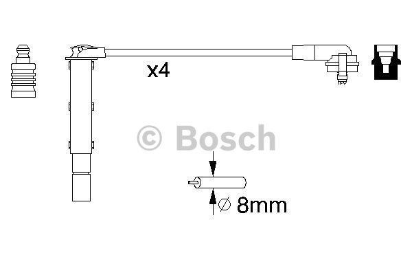 Tändkabelsats Bosch 0 986 357 090 BOSCH