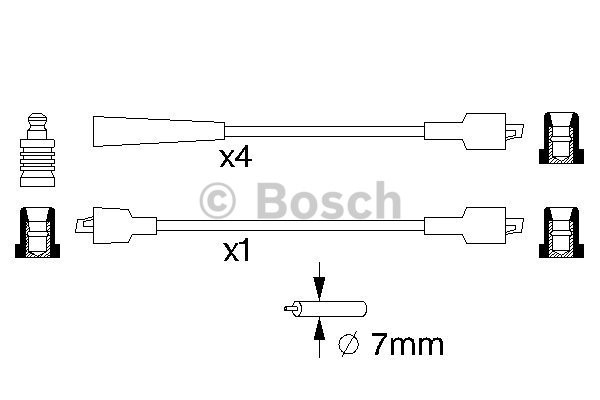 Tändkabelsats Bosch 0 986 357 117 BOSCH