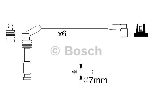 Tändkabelsats Bosch 0 986 357 143 BOSCH