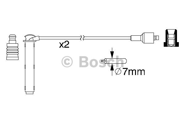 Tändkabel Bosch 0 986 357 154 BOSCH