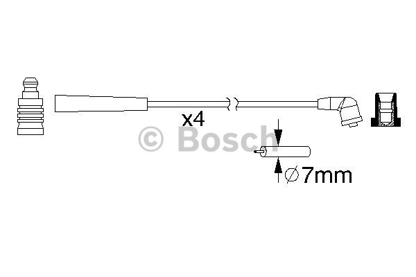 Tändkabelsats Bosch 0 986 357 195 BOSCH