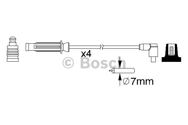 Tändkabelsats Bosch 0 986 357 213 BOSCH