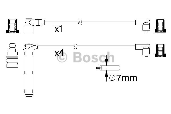 Tändkabelsats Bosch 0 986 357 223 BOSCH