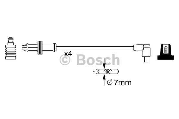 Tändkabelsats Bosch 0 986 357 240 BOSCH
