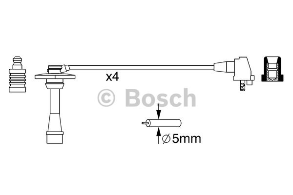 Tändkabelsats Bosch 0 986 357 259 BOSCH