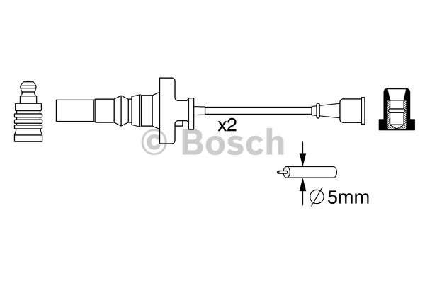 Tändkabel Bosch 0 986 357 273 BOSCH