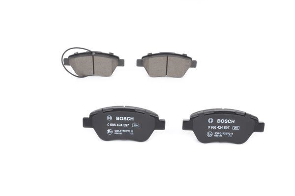 Bromsbeläggsats, Framaxel Bosch 0 986 424 597 BOSCH