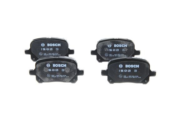 Bromsbeläggsats, Framaxel Bosch 0 986 424 639 BOSCH