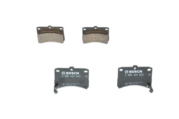 Bromsbeläggsats, Framaxel Bosch 0 986 424 643 BOSCH