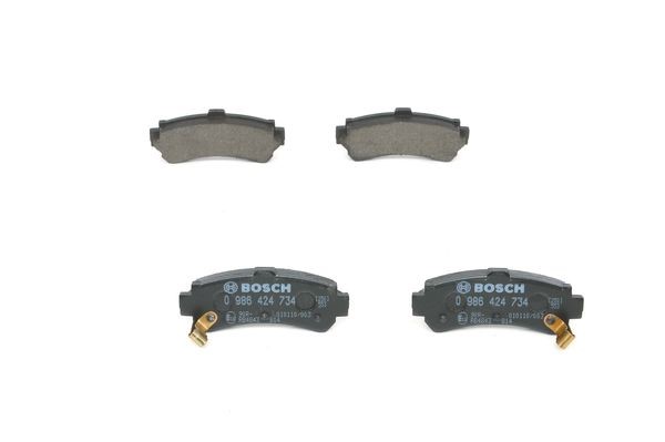 Bromsbeläggsats, Bakaxel Bosch 0 986 424 734 BOSCH