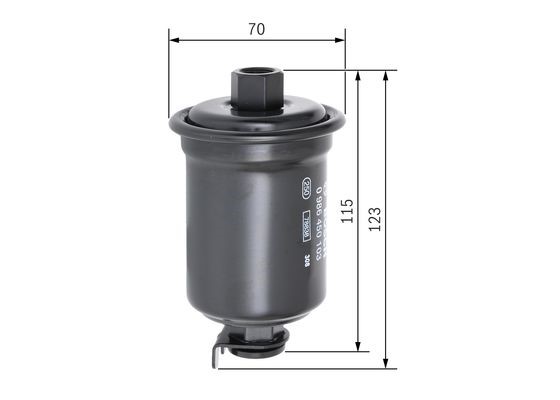 Bränslefilter Bosch 0 986 450 103 BOSCH