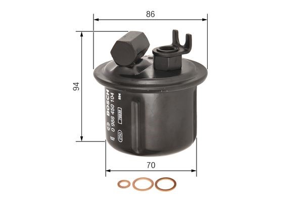 Bränslefilter Bosch 0 986 450 104 BOSCH