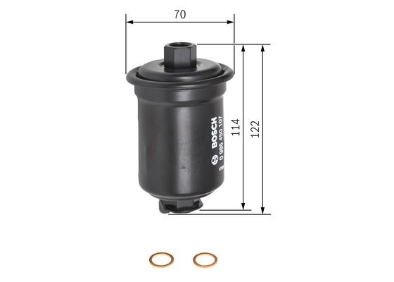 Bränslefilter Bosch 0 986 450 107 BOSCH