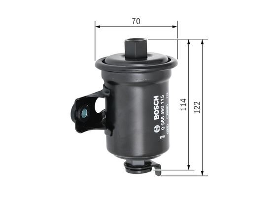 Bränslefilter Bosch 0 986 450 115 BOSCH