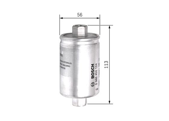 Bränslefilter Bosch 0 986 450 124 BOSCH