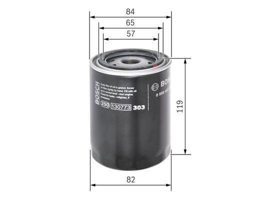 Oljefilter Bosch 0 986 452 000 BOSCH