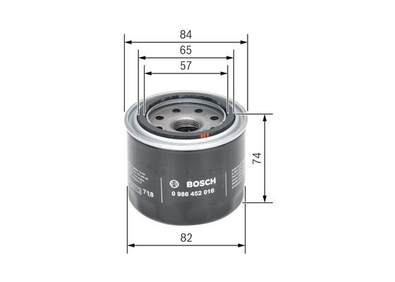 Oljefilter Bosch 0 986 452 016 BOSCH