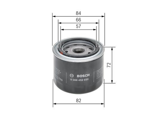 Oljefilter Bosch 0 986 452 035 BOSCH