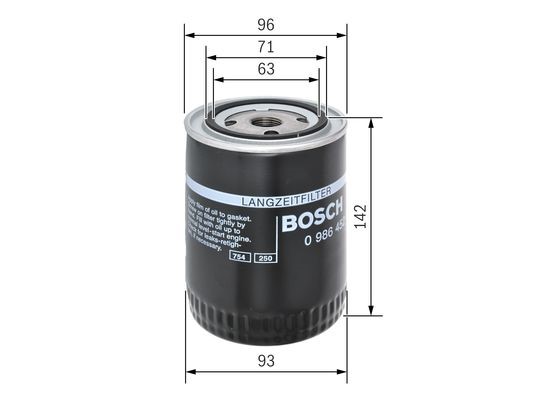 Oljefilter Bosch 0 986 452 400 BOSCH