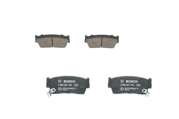 Bromsbeläggsats, Framaxel Bosch 0 986 461 750 BOSCH