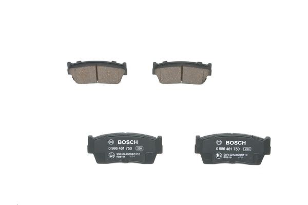 Bromsbeläggsats, Framaxel Bosch 0 986 461 750 BOSCH
