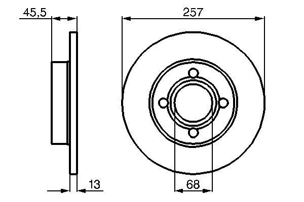 Bromsskiva Solid, Framaxel Bosch 0 986 478 016 BOSCH Bromsskiva Solid, Framaxel Bosch 0 986 478 016 BOSCH