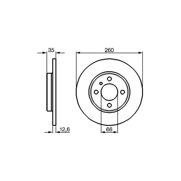 Bromsskiva Solid, Framaxel Bosch 0 986 478 029 BOSCH Bromsskiva Solid, Framaxel Bosch 0 986 478 029 BOSCH