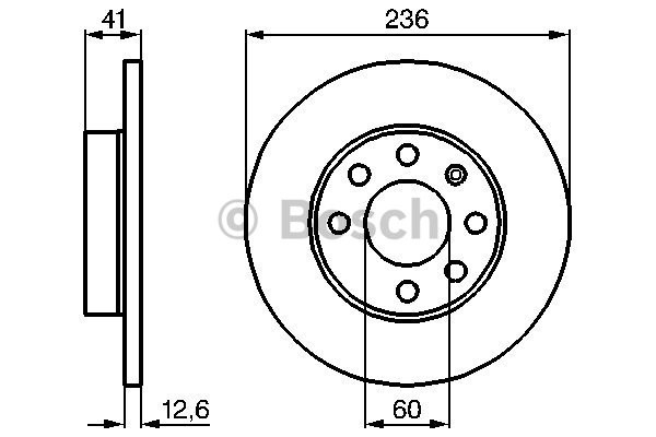 Bromsskiva Solid, Framaxel Bosch 0 986 478 081 BOSCH Bromsskiva Solid, Framaxel Bosch 0 986 478 081 BOSCH
