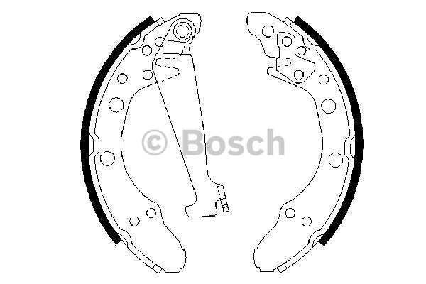 Bromsbackar, sats, Bakaxel BOSCH