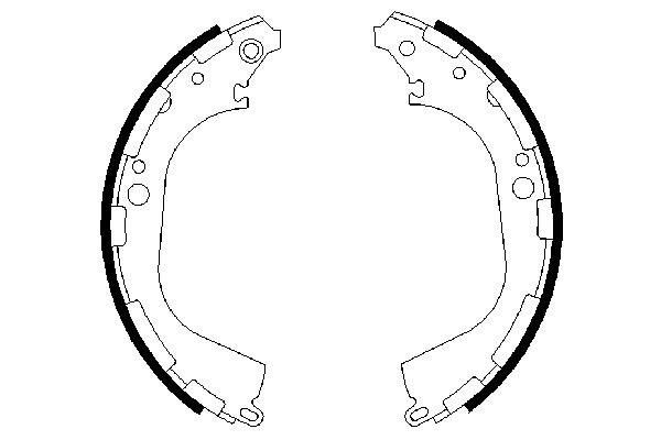 Bromsbackar, sats, Bakaxel Bosch 0 986 487 464 BOSCH Bromsbackar, sats, Bakaxel Bosch 0 986 487 464 BOSCH