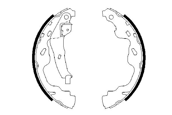Bromsbackar, sats, Bakaxel BOSCH Bromsbackar, sats, Bakaxel BOSCH