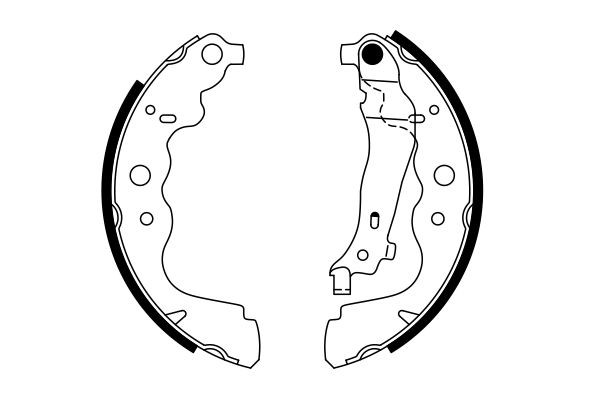 Bromsbackar, sats, Bakaxel BOSCH