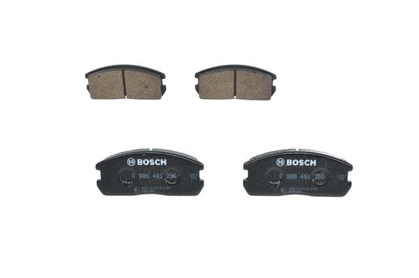 Bromsbeläggsats Solid, Framaxel Bosch 0 986 491 260 BOSCH